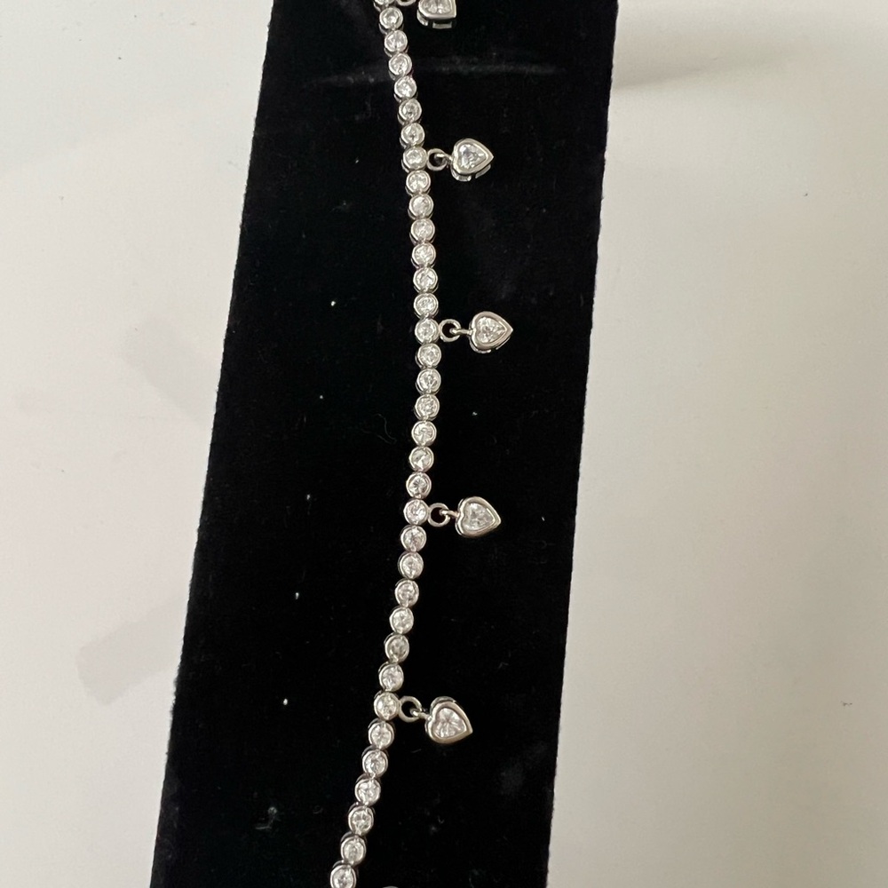 Silver Heart Charm Bracelet